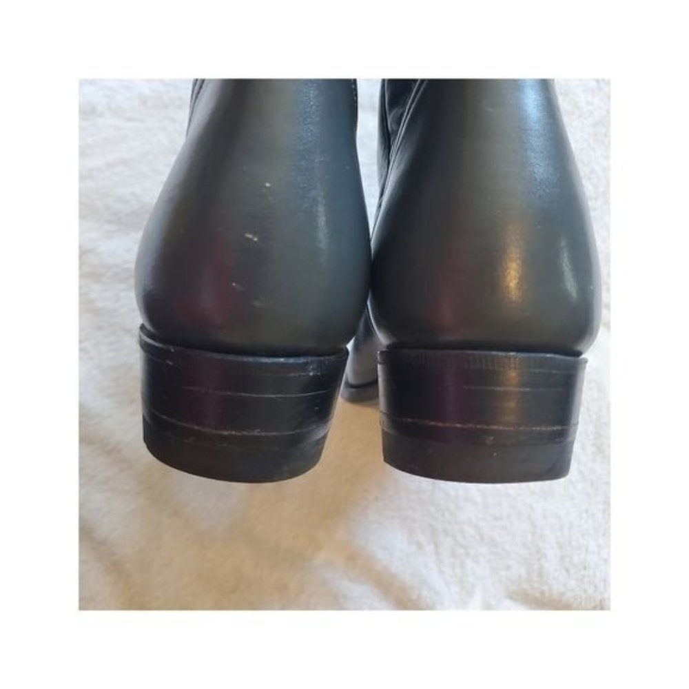 Vintage Chris Romero Men's handcrafted leather western boots size 9.5 color gray - Picture 6 of 11